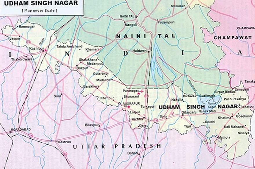 UdhamSingh Nagar-Map